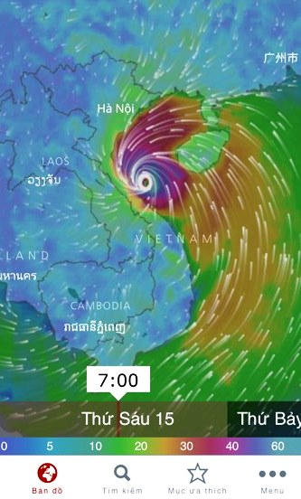Cơn bão số 10 (Bão Doksuri) chỉ còn cách đất liền tầm 100 km.