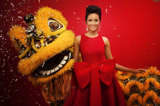 Bộ ảnh ch&uacute;c xu&acirc;n 2018 của d&agrave;n Hoa hậu Ho&agrave;n vũ