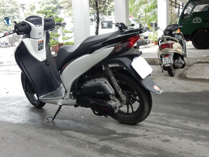 Chiếc xe SH của nạn nhân được công an thu hồi tại tỉnh Tiền Giang.