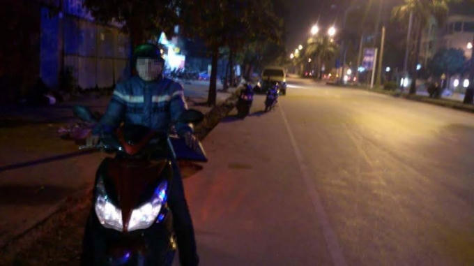 Phóng viên Lê Minh tại khu vực xảy ra sự việc.