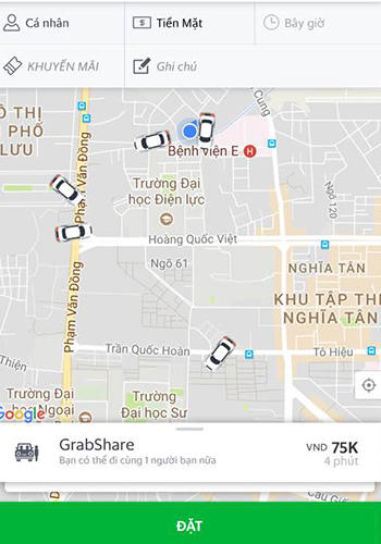 Dịch vụ đi chung xe của Grab đã bị tuýt còi song vẫn triển khai.
