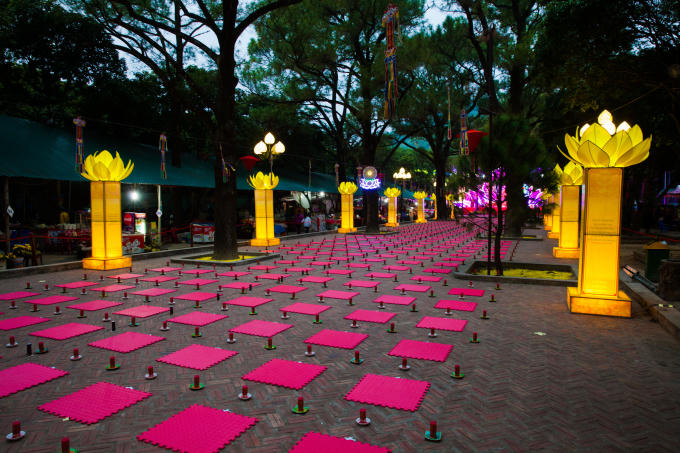 Khu vực dành cho các phật tử tới làm lễ.