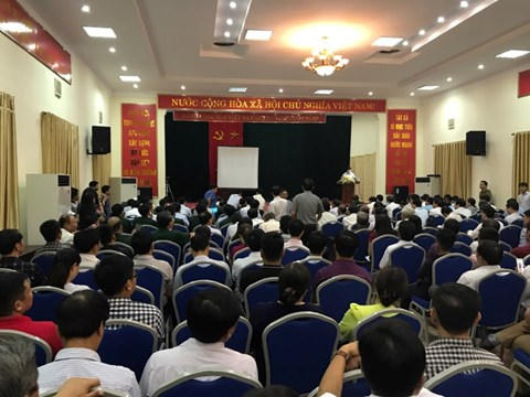 Hôm 7-7, dự thảo kết luận thanh tra đất đai Đồng Tâm đã được công bố tại trụ sở UBND huyện Mỹ Đức