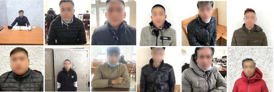 Một số đối tượng tham gia đánh bạc 