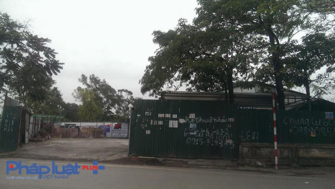 Một góc công trình kho gạch.