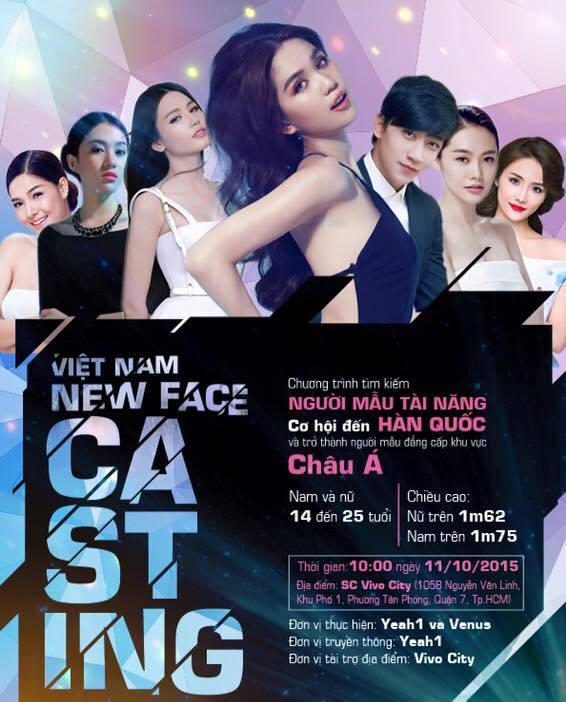 Thông tin quảng bá về cuộc thi Vietnam New Face Casting 2015