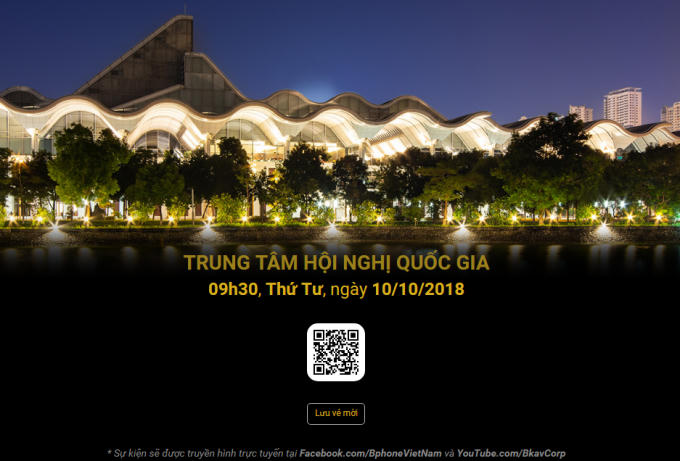 Lễ ra mắt chính thức được xác định là 9h30 sáng ngày 10/10/2018 tại Trung tâm Hội nghị Quốc gia.