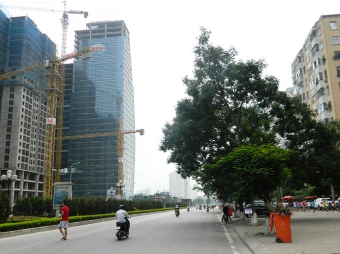 Dự án HUD TOWER từng được kỳ vọng là điểm nhấn của trục đường Lê Văn Lương.