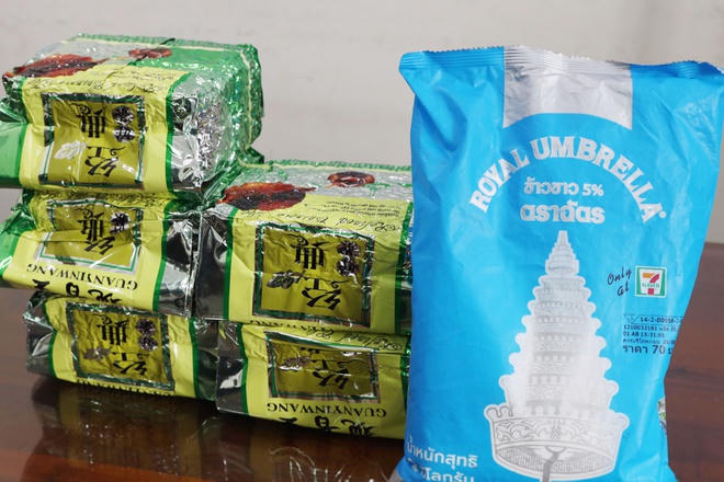 Số lượng ma túy đá được cơ quan chức năng thu giữ. Ảnh Cơ quan Công an cung cấp.