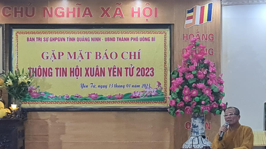 Thượng tọa Thích Đạo Hiển, Phó Trưởng Ban Trị sự, Chánh Thư ký Giáo hội Phật giáo Việt Nam tỉnh Quảng Ninh thông tin, Lễ hội Xuân Yên tử 2023