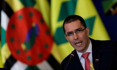 Ngoại trưởng Venezuela Jorge Arreaza. Ảnh Reuters