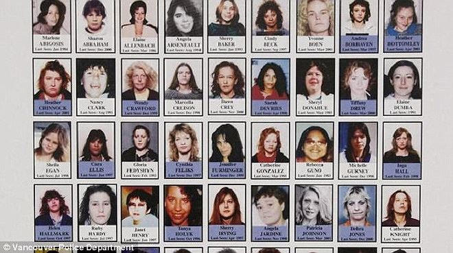 Những nạn nhân bị Robert Pickton sát hại.