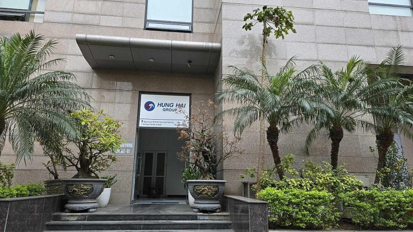 Trụ sở Tập đoàn Hưng Hải ở tầng 3, toà nhà N02, đường Thành Thái, Cầu Giấy, Hà Nội.