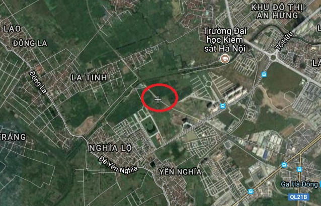 Vị trí dự án trên Google map.