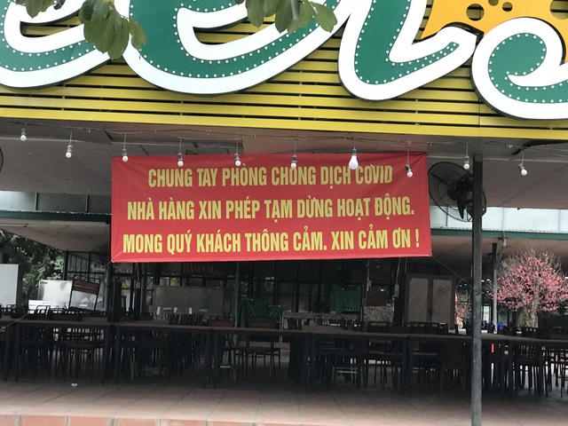 Nhà hàng, quán nhậu ở Hà Nội đồng loạt đóng cửa trước diễn biến phức tạp của dịch Covid-19