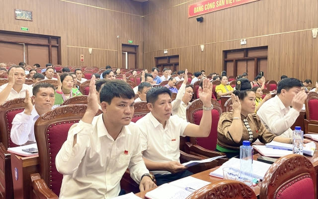 Thuận Châu tổ chức kỳ họp thứ 6 HĐND huyện khóa XXI