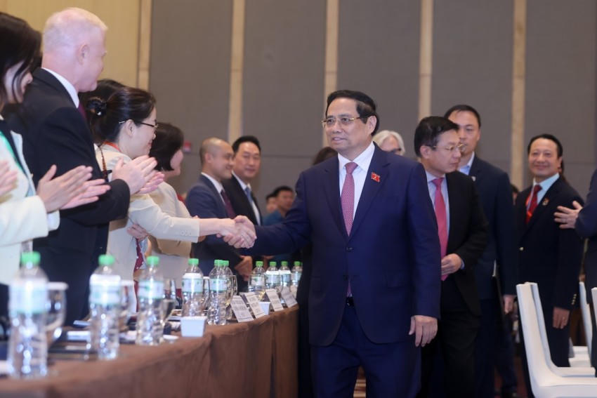 Thủ tướng Chính phủ Phạm Minh Chính tham dự Diễn đàn Doanh nghiệp Việt Nam thường niên năm 2025.