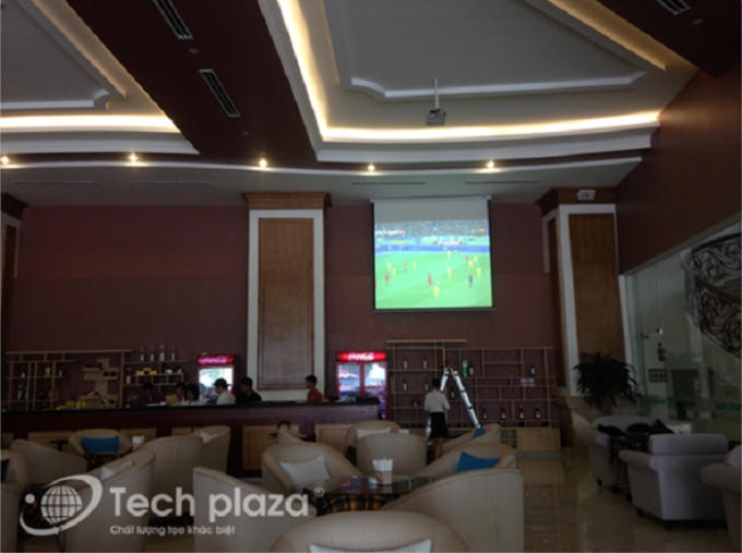 Công  trình tiêu biểu Tech Plaza thi công lắp đặt Café bóng đá.