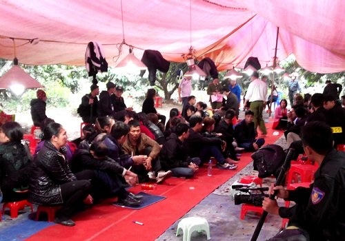 Hiện trường vụ bắt bạc “khủng”.