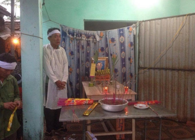 Gia đình xót xa trước cái chết của anh Hoài