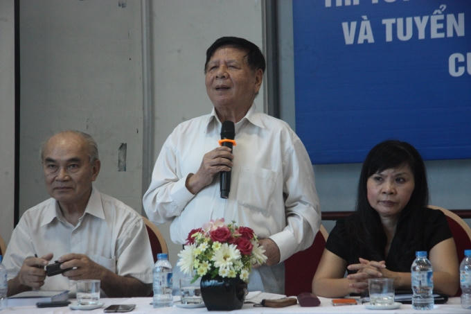PGS.TS Trần Xuân Nhĩ - Nguyên Thứ trưởng Bộ GD&amp;ĐT cho rằng, Hiệp hội các trường ĐH, CĐ ủng hộ phương án thi trắc nghiệp trong kì thi tốt nghiệp THPT 2017 của Bộ GD&amp;ĐT.