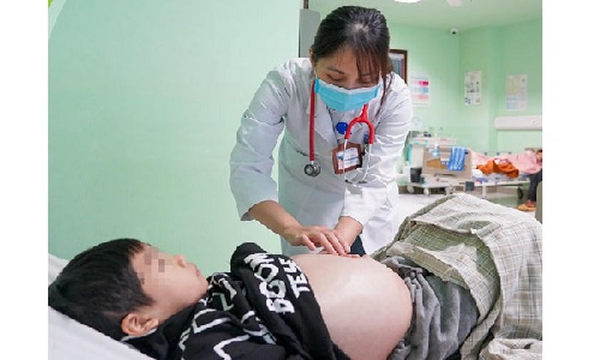 Bệnh nhân nằm điều trị tại bệnh viện. Ảnh: BVCC.