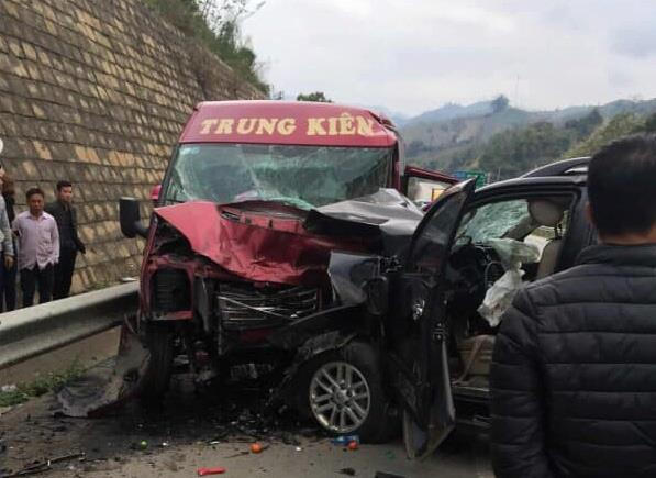 Hiện trường vụ tai nạn.