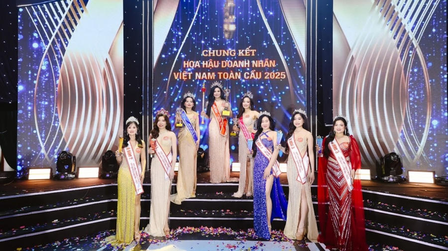 Top 8 Hoa hậu Doanh nhân Việt Nam Toàn cầu 2025.
