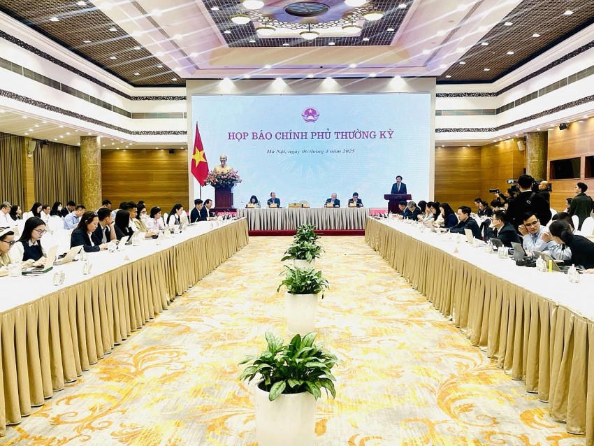Toàn cảnh buổi Họp báo. Ảnh: VGP