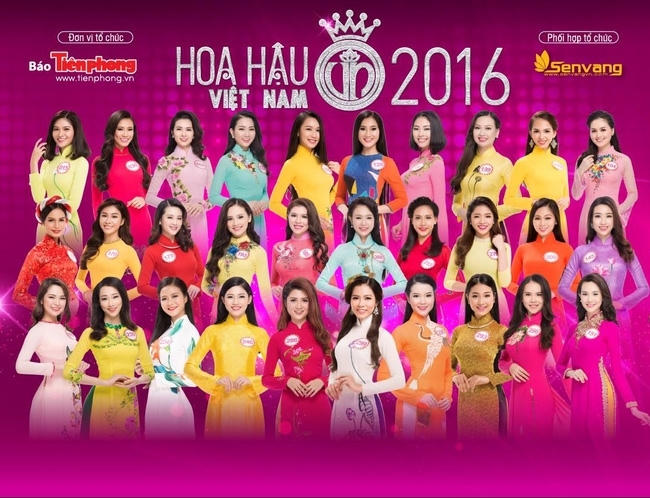 Đêm chung kết Hoa hậu Việt Nam 2016 sẽ được truyền hình trực tiếp lúc 20 giờ trên VTV1, VTV9.