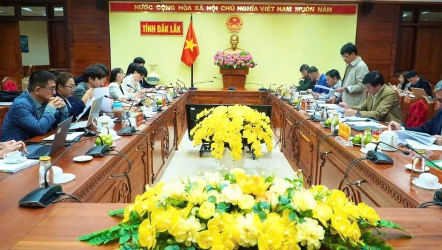 Toàn cảnh buổi làm việc. Ảnh: Thanh Nga