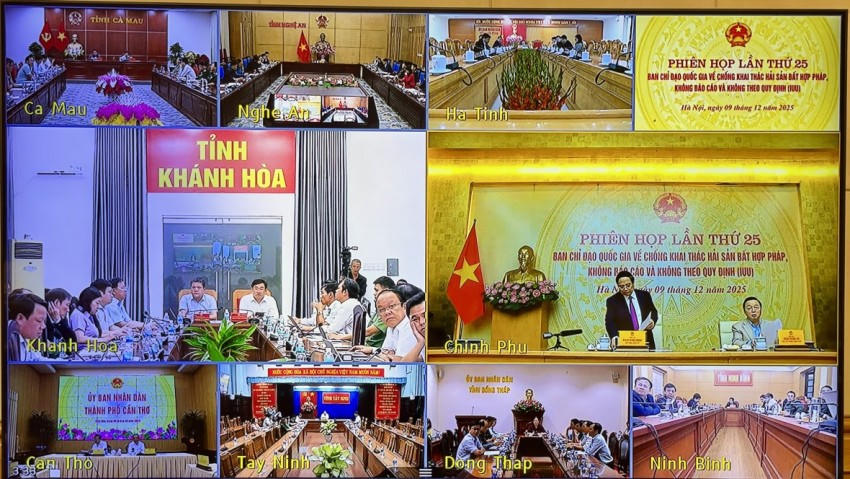 Các tỉnh tham gia phiên họp trực tuyến. Ảnh: Nhật Bắc