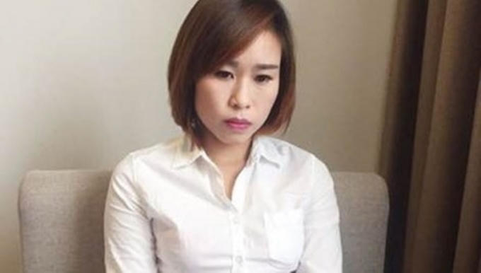 Tú bà Nguyễn Thị Thanh Hợi lúc bị bắt.