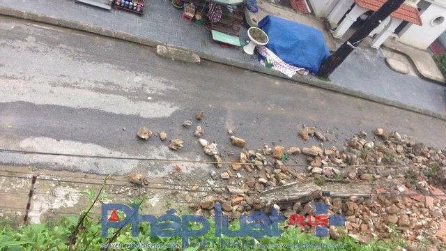 Ảnh hưởng cơn b&atilde;o số 3: Một g&oacute;c Nh&agrave; thờ đ&aacute; Tam Đảo bị sạt lở
