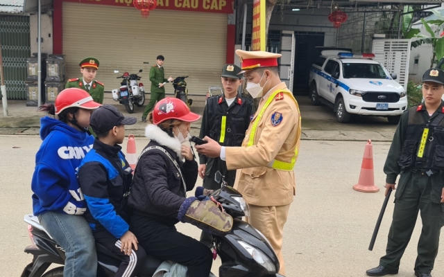 7 ngày nghỉ Tết, Công an Hà Giang xử lý hàng trăm trường hợp vi phạm nồng độ cồn