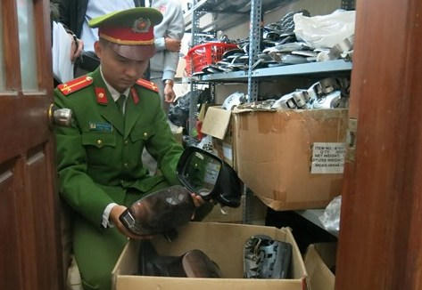 Tang vật bị thư giữ tại kho hàng của đối tượng Đào Ngọc Lan. (Công an cung cấp).