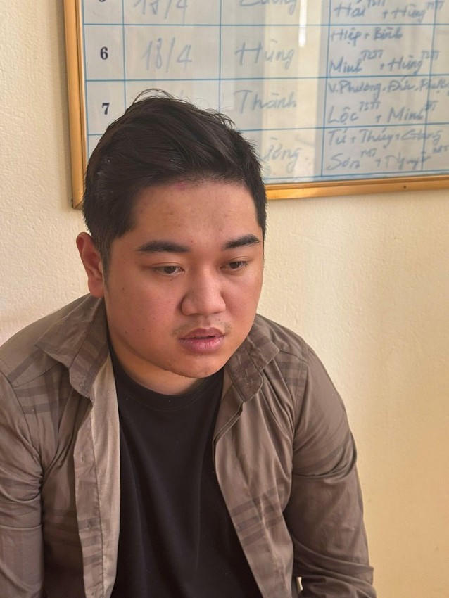Đối tượng bị bắt giữ.