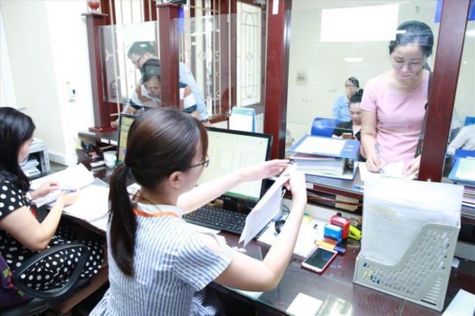 Bộ phận một cửa của Cục Quản lý Dược (Bộ Y tế). Ảnh: Hải Nguyễn