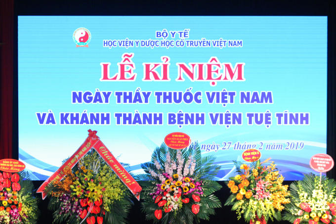 Học viện Y - Dược học Cổ truyền Việt Nam tổ chức Kỷ niệm 64 năm Ngày Thầy thuốc Việt Nam và khánh thành Bệnh viện Tuệ Tĩnh