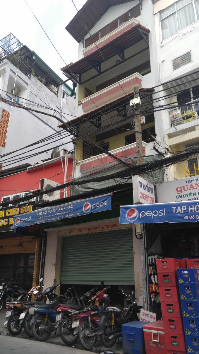 Căn nhà 4 tầng đang thi công.