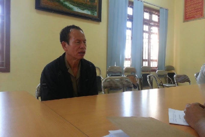 Đối tượng Phạm Văn Nhân tại cơ quan Công an. (Ảnh: Văn Đại)