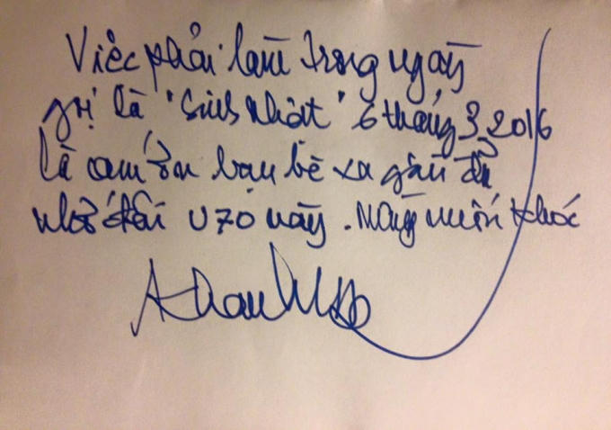 Danh ca Khánh Ly cảm ơn mọi người đã nhớ tới sinh nhật của bà.