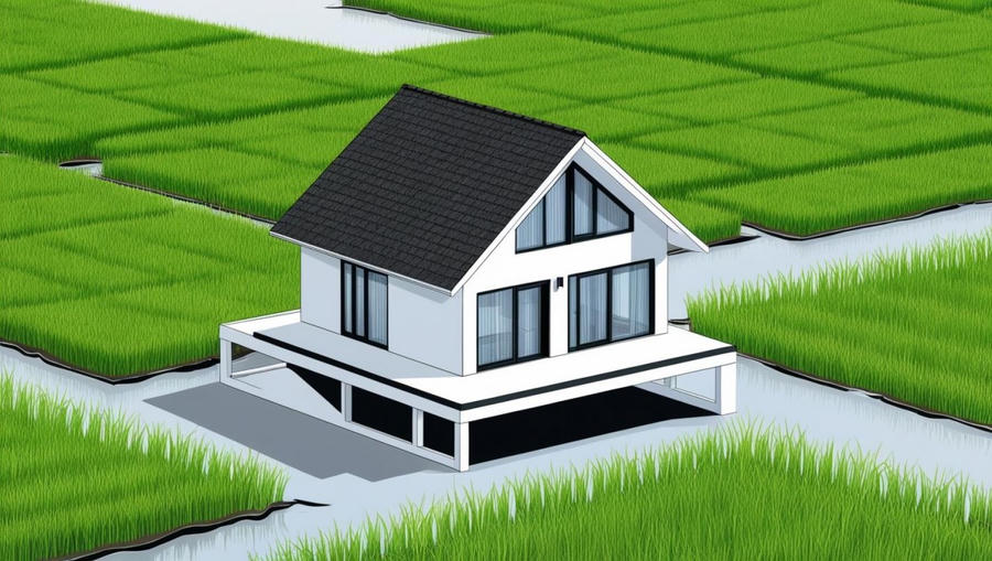 Sử dụng đất sai mục đích, làm nhà trên đất nông nghiệp. (Ảnh minh họa AI)