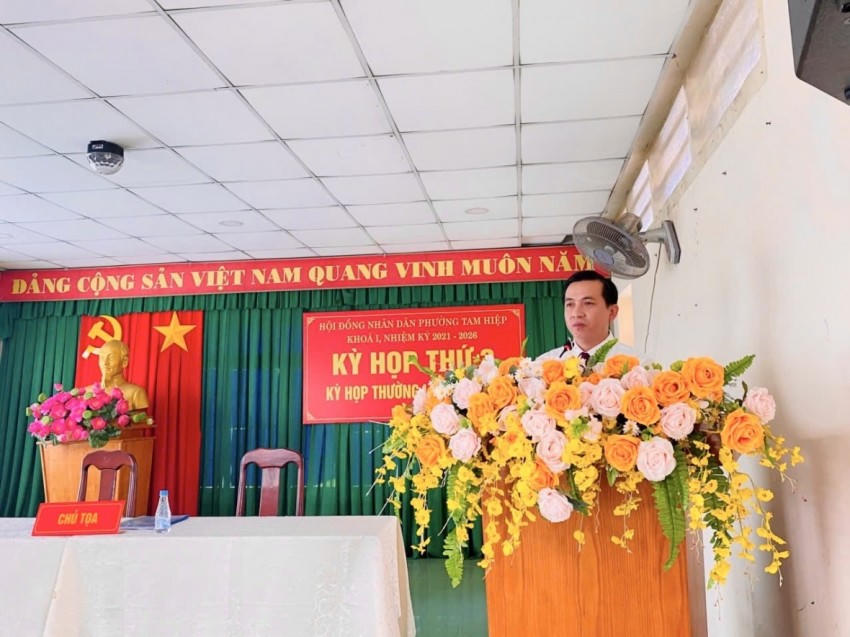 Ông Lê Kim Hường – Chủ tịch UBND phường Tam Hiệp.