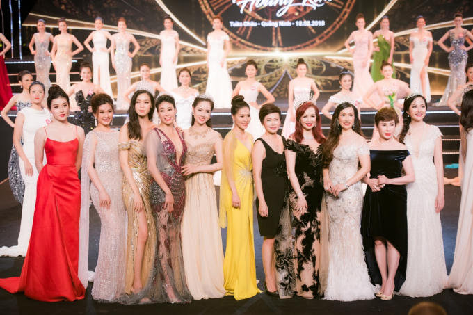 Diệu Hoa, H&agrave; Kiều Anh c&ugrave;ng đọ sắc với v&aacute;y Ho&agrave;ng Hải