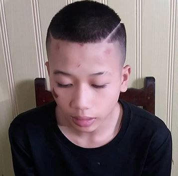 Đối tượng Phạm Trọng Thái tại cơ quan công an.