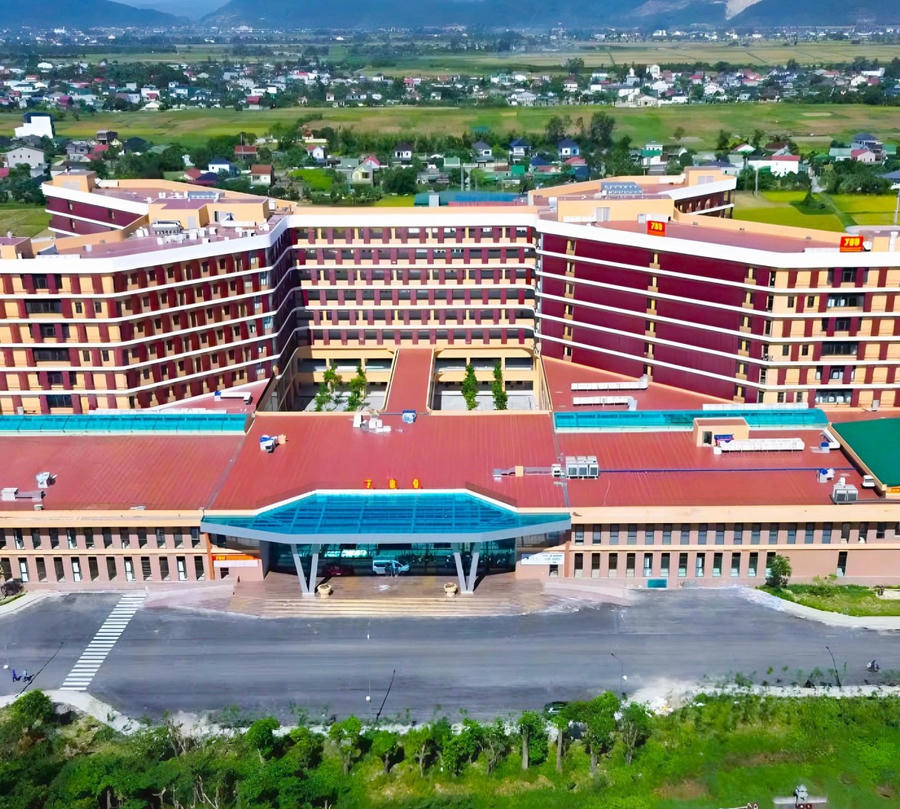 Cơ sở Y tế khang trang, hiện đại bậc nhất khu vực.