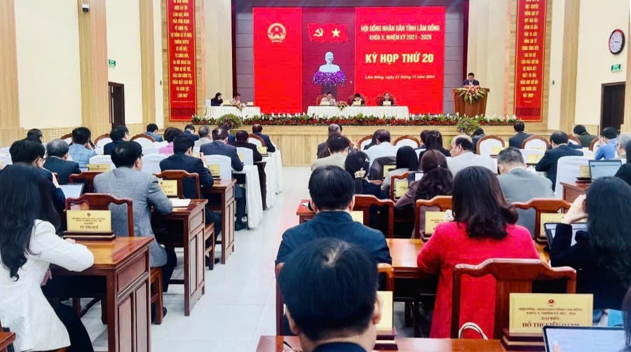 Quang cảnh kỳ họp. Ảnh: Báo Lâm Đồng