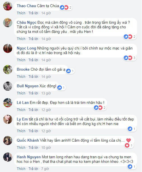 Nhiều người xúc động và dành lời ngợi khen cho Hoa hậu H'Hen Niê.