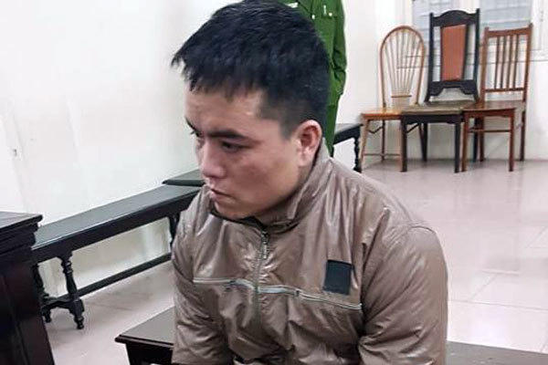 Bị cáo tại tòa.